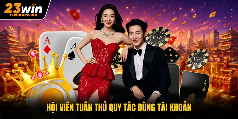 Hội viên tuân thủ quy tắc dùng tài khoản