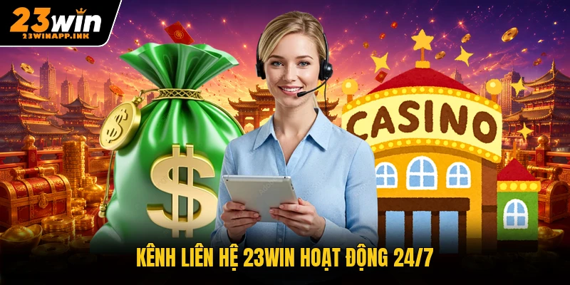 Kênh liên hệ 23WIN hoạt động 24/7